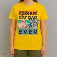 The Coolest Cat Dad Ever T-Shirt thumb 4