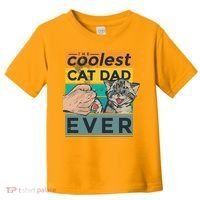 The Coolest Cat Dad Ever Toddler T-Shirt thumb 0