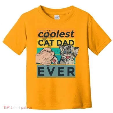 The Coolest Cat Dad Ever Toddler T-Shirt