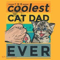 The Coolest Cat Dad Ever Visor thumb 3