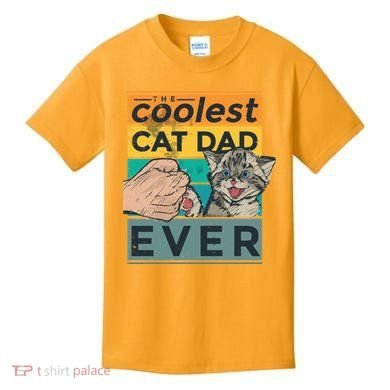 The Coolest Cat Dad Ever Kids T-Shirt