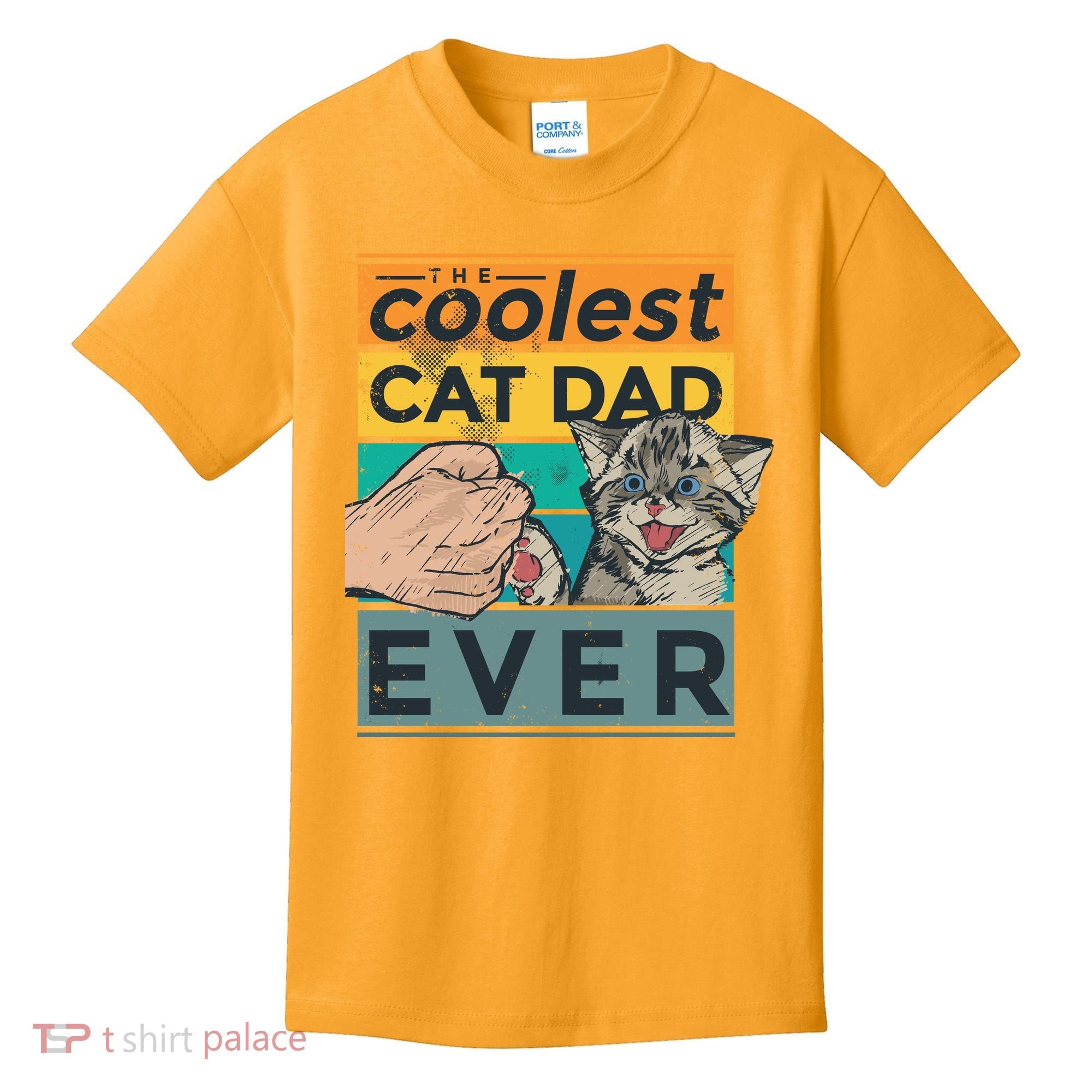 The Coolest Cat Dad Ever Kids T-Shirt