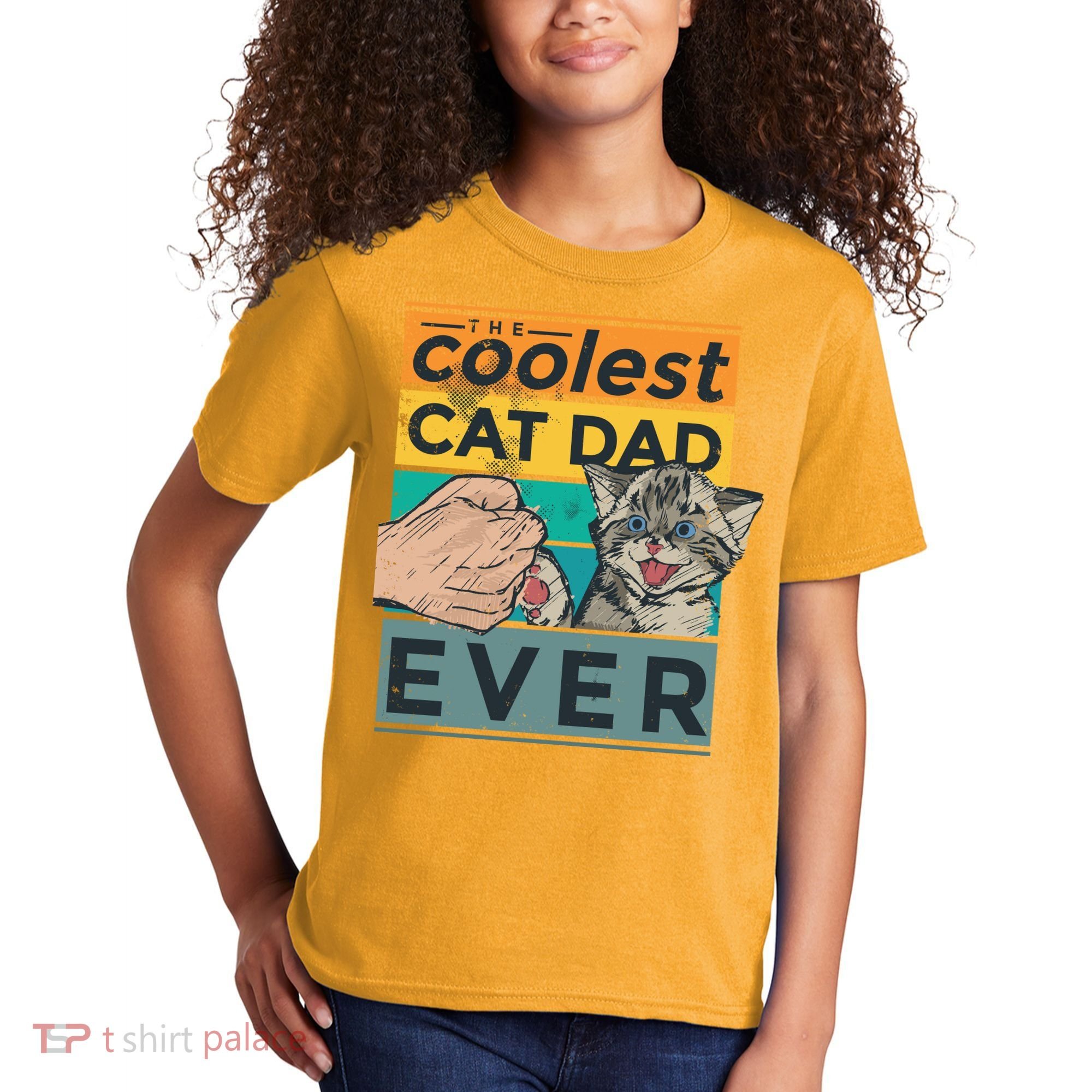 The Coolest Cat Dad Ever Kids T-Shirt
