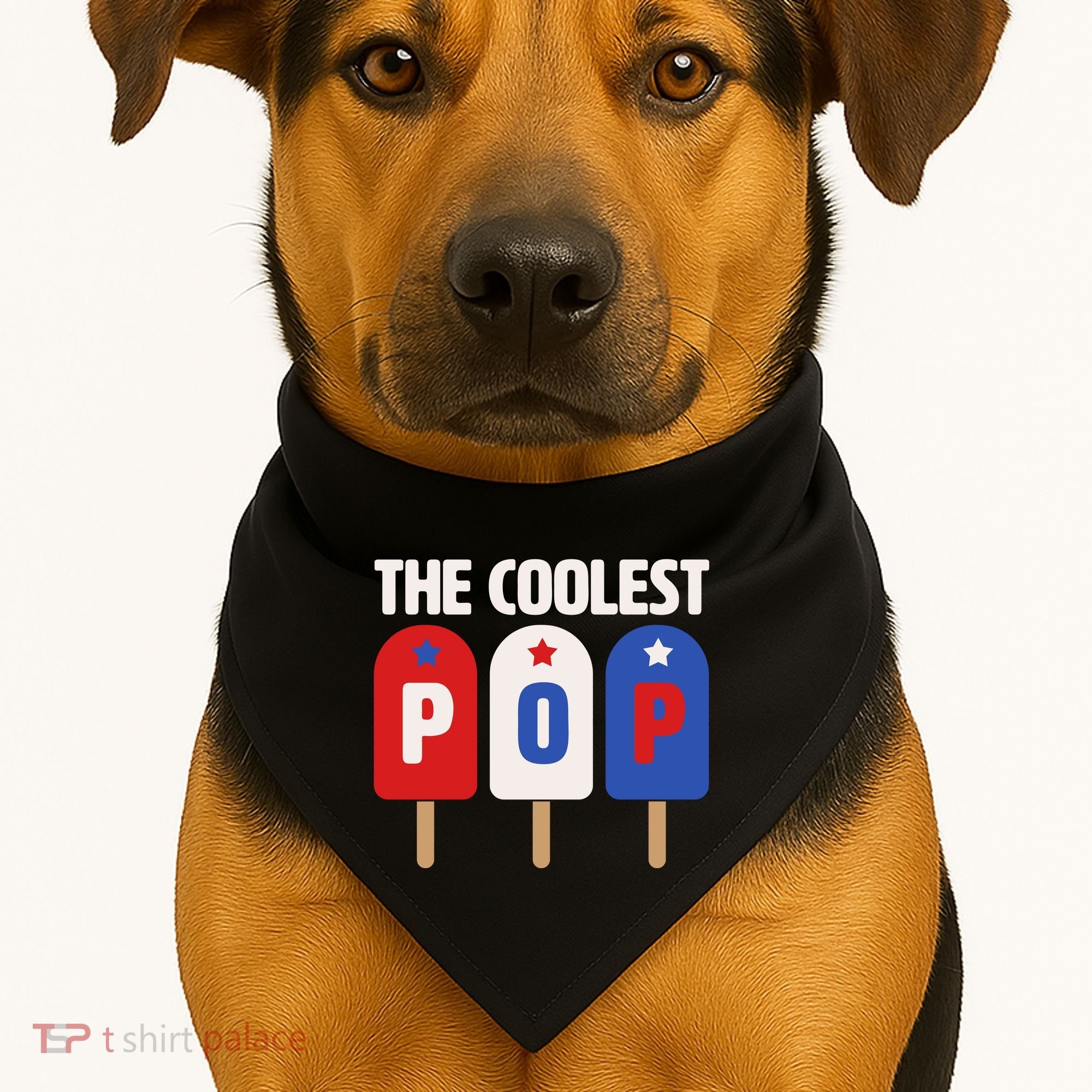 The Coolest Pop Happy Father's Day Popsicles USA-Made Doggie Bandana