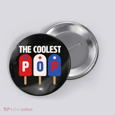 The Coolest Pop Happy Father's Day Popsicles Button