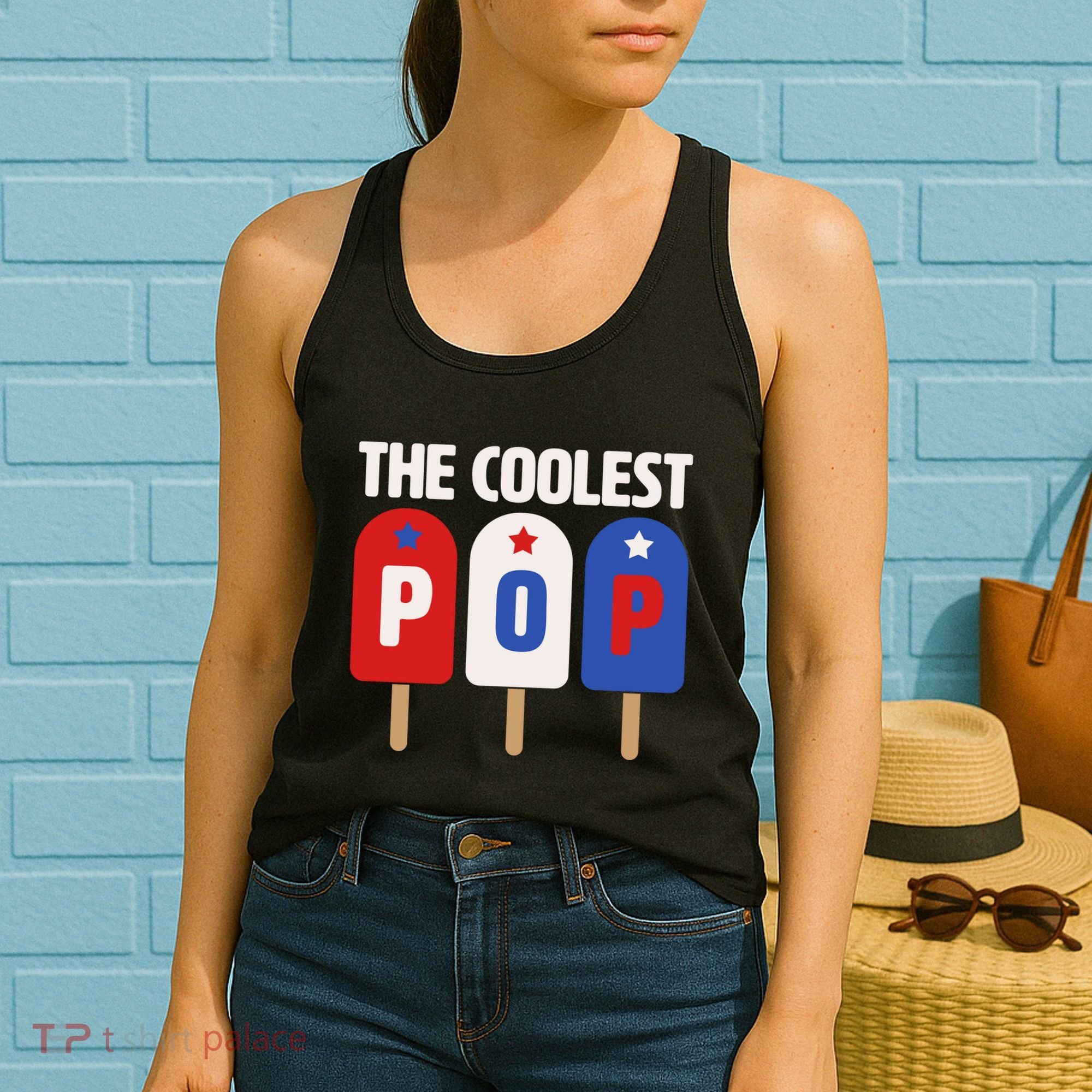The Coolest Pop Happy Father's Day Popsicles Women's Tank Top