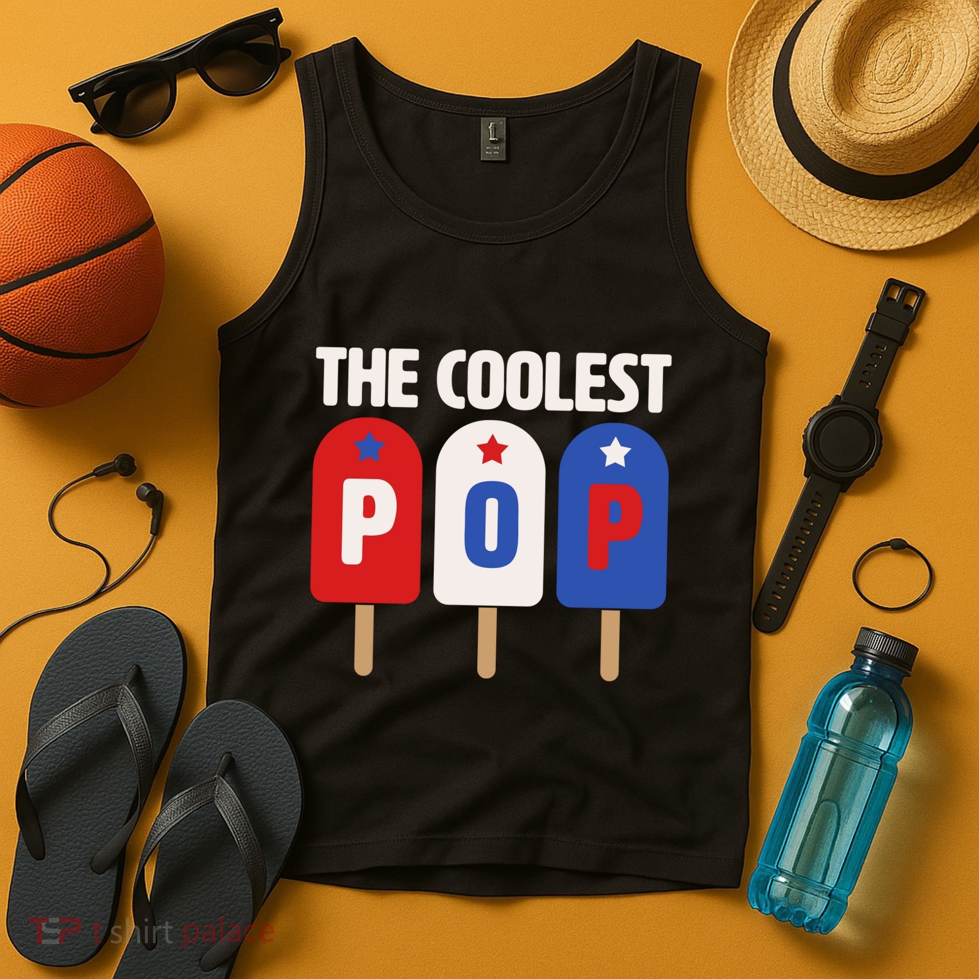 The Coolest Pop Happy Father's Day Popsicles Tank Top