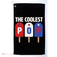 The Coolest Pop Happy Father's Day Popsicles Golf Towel thumb 0