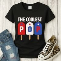 The Coolest Pop Happy Father's Day Popsicles Women's T-Shirt thumb 3