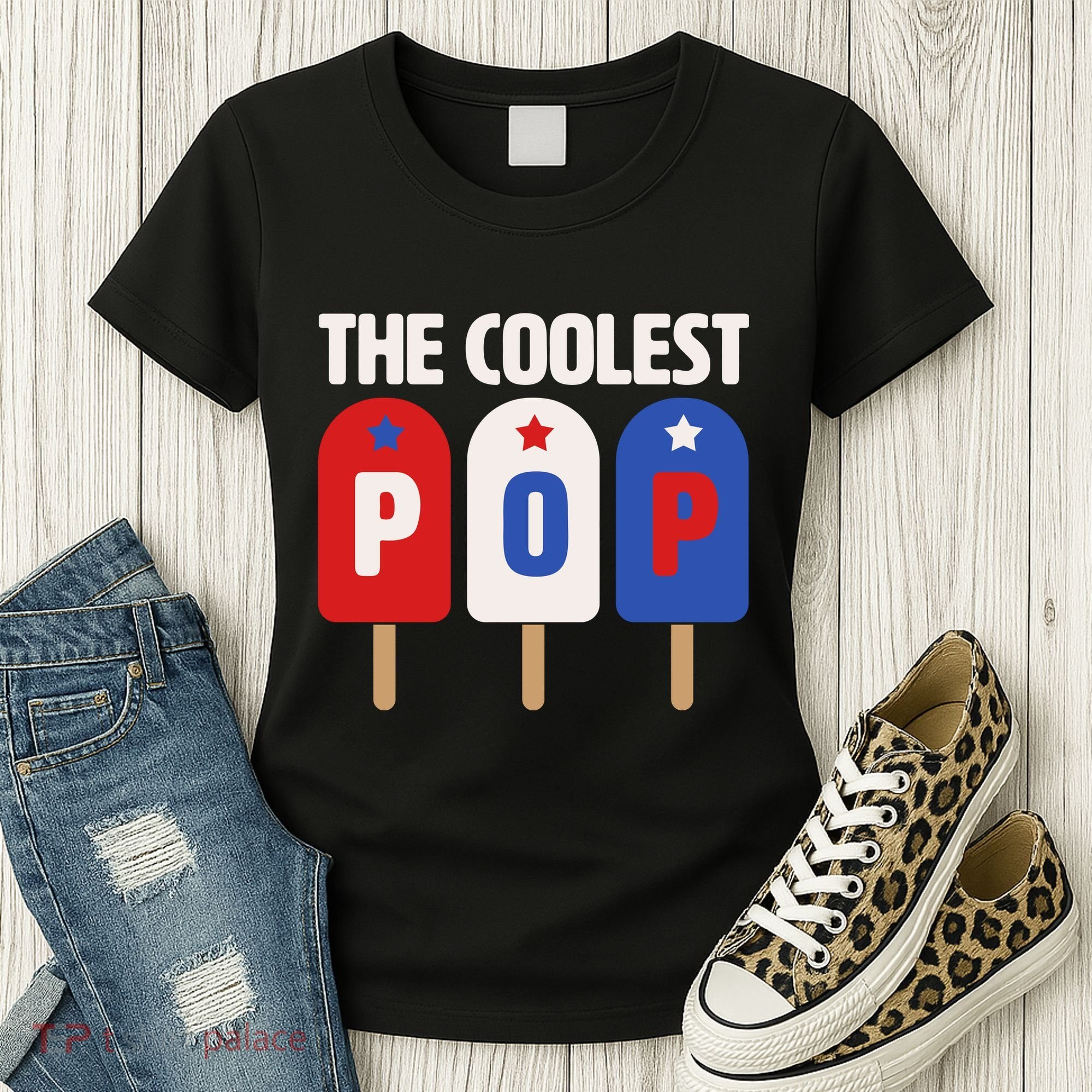 The Coolest Pop Happy Father's Day Popsicles Women's T-Shirt