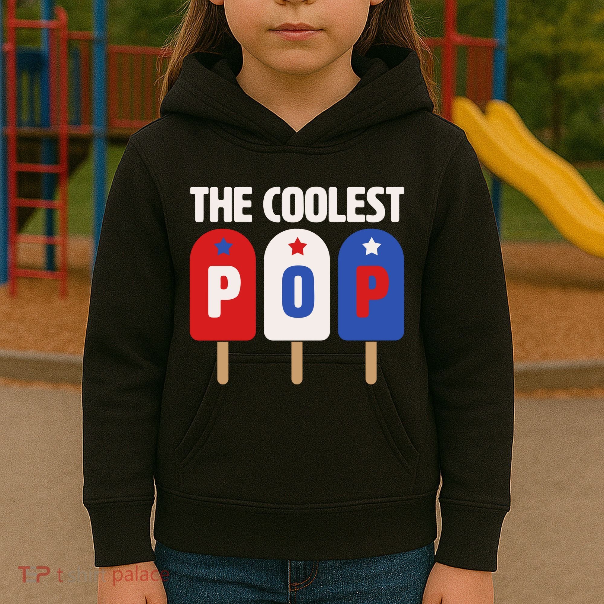 The Coolest Pop Happy Father's Day Popsicles Kids Hoodie