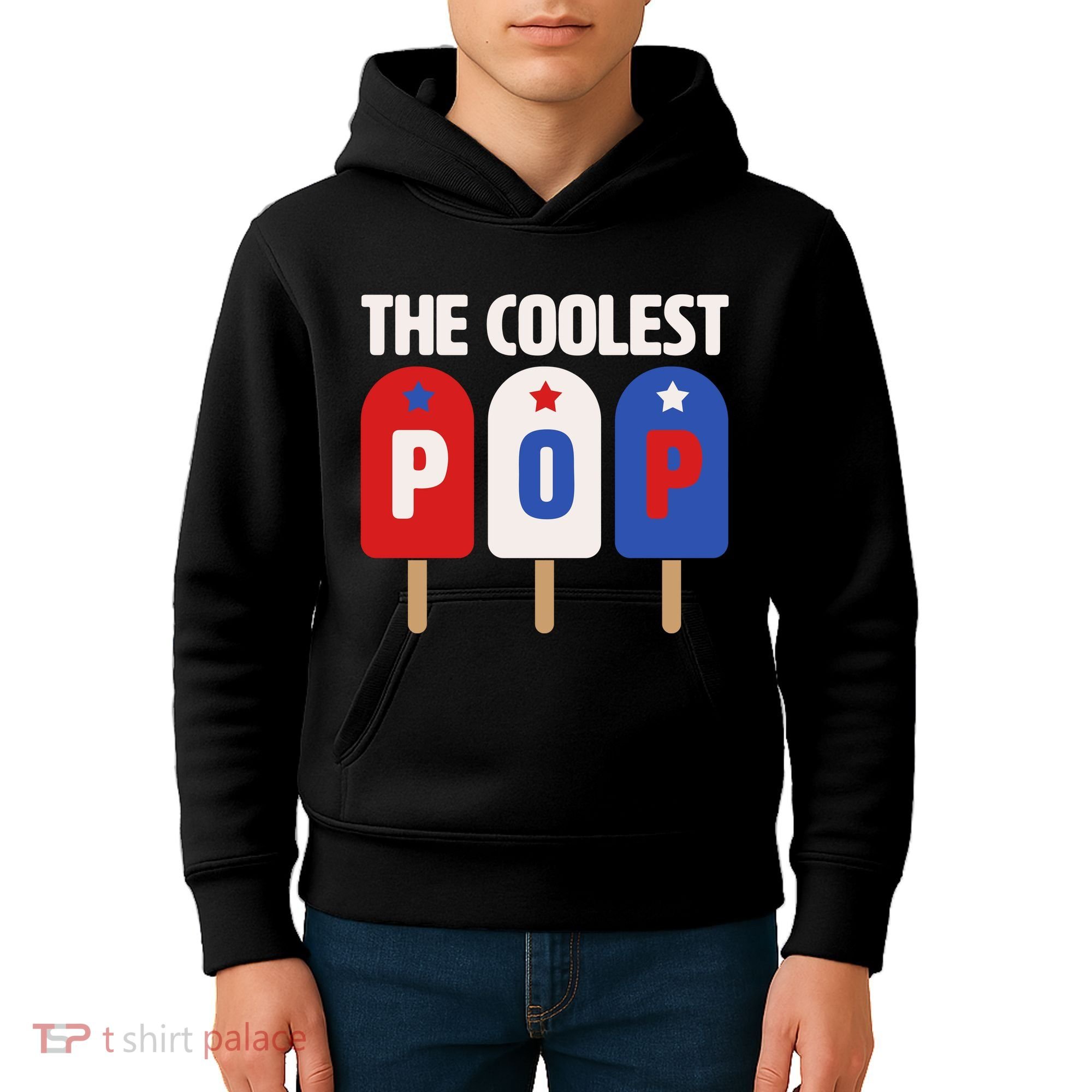The Coolest Pop Happy Father's Day Popsicles Kids Hoodie