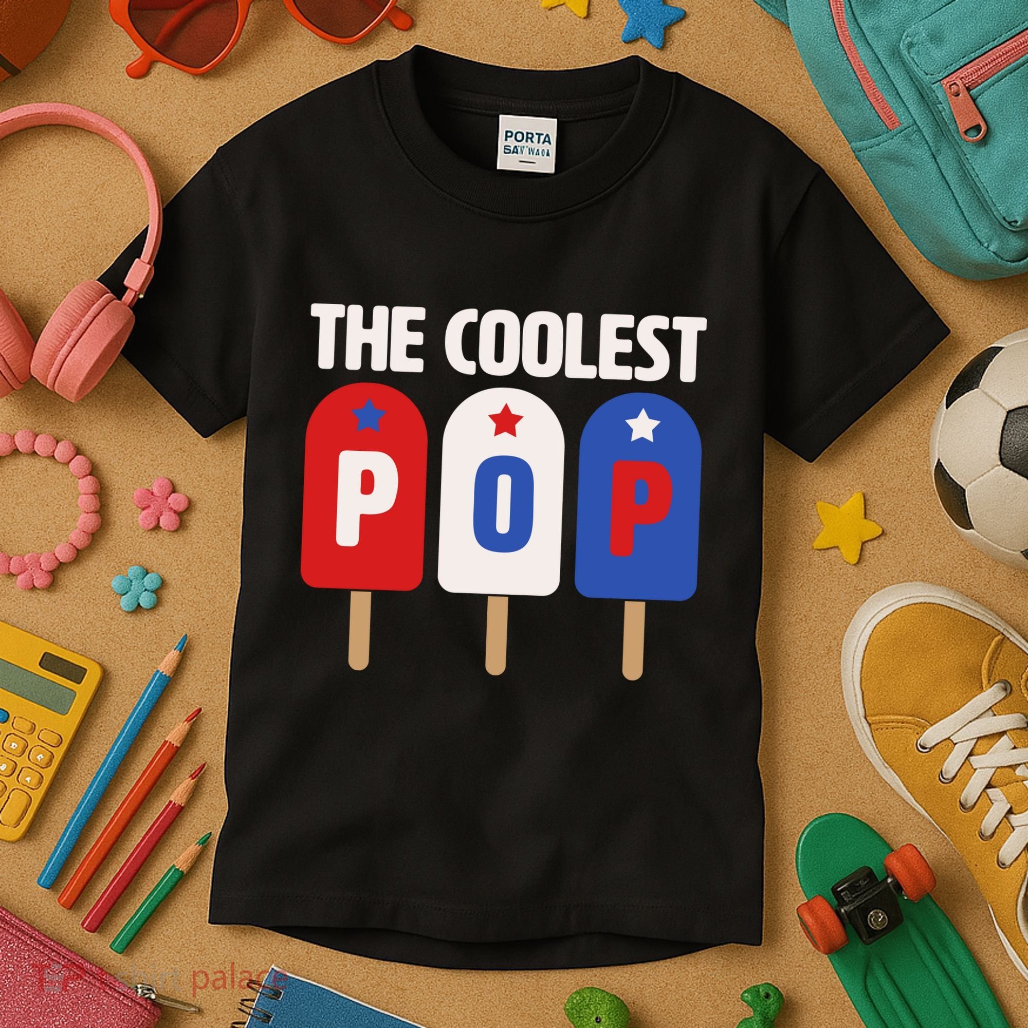 The Coolest Pop Happy Father's Day Popsicles Kids T-Shirt
