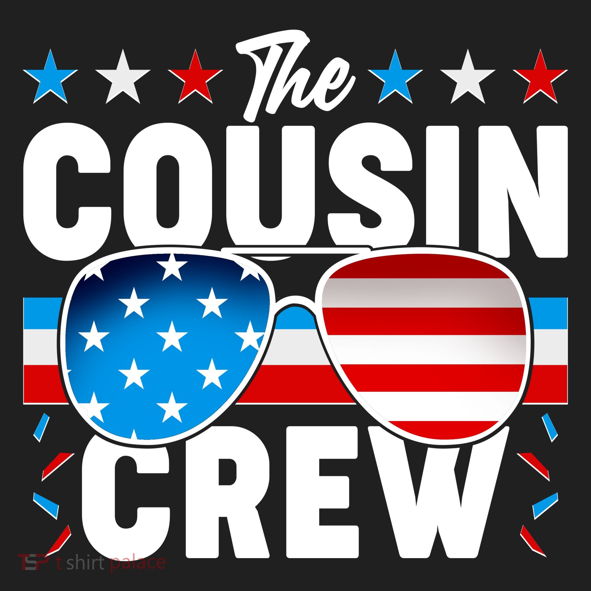 The Cousin Crew USA American Flag Women's Sweatshirt