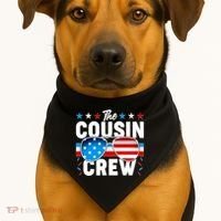 The Cousin Crew USA American Flag USA-Made Doggie Bandana thumb 1