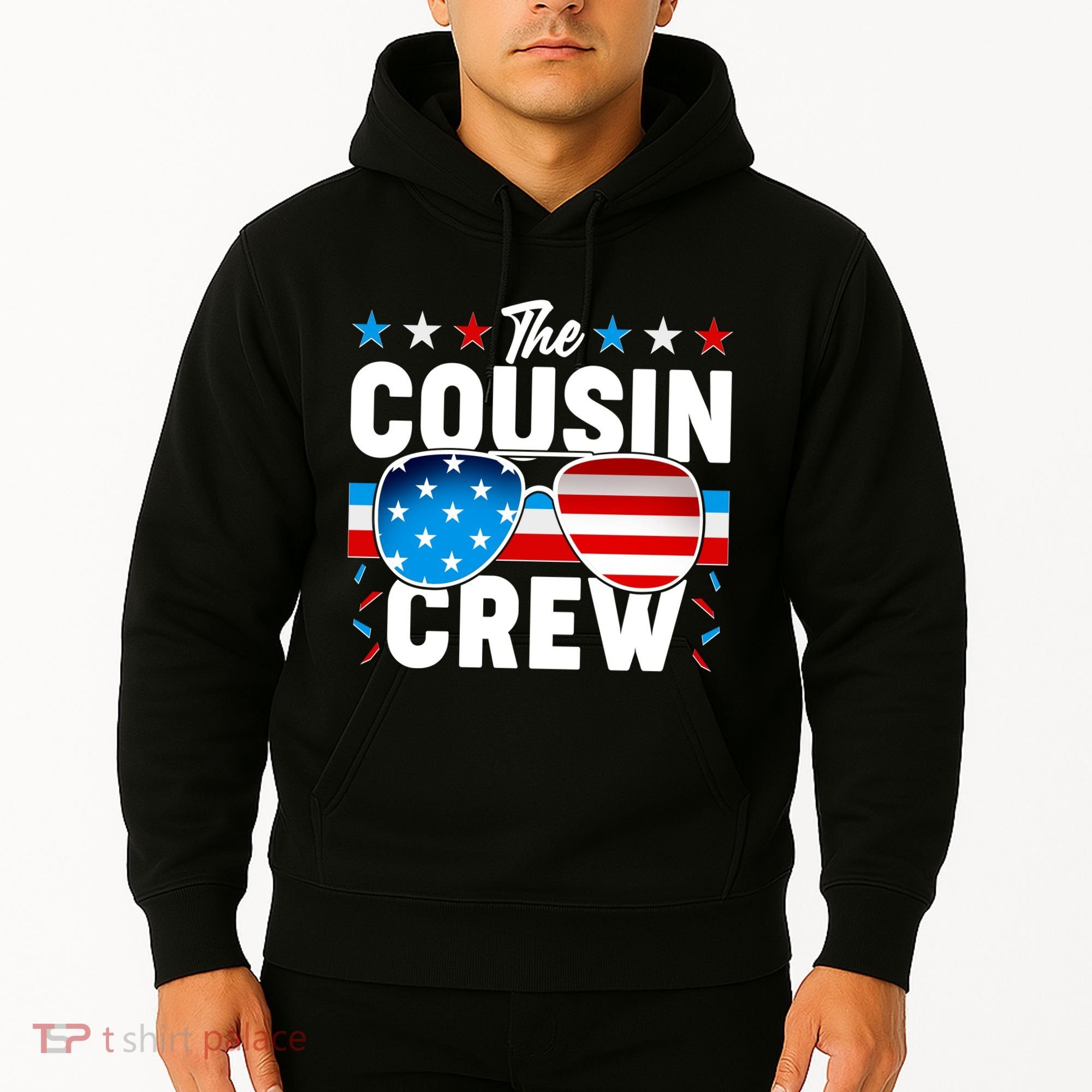 The Cousin Crew USA American Flag Hoodie