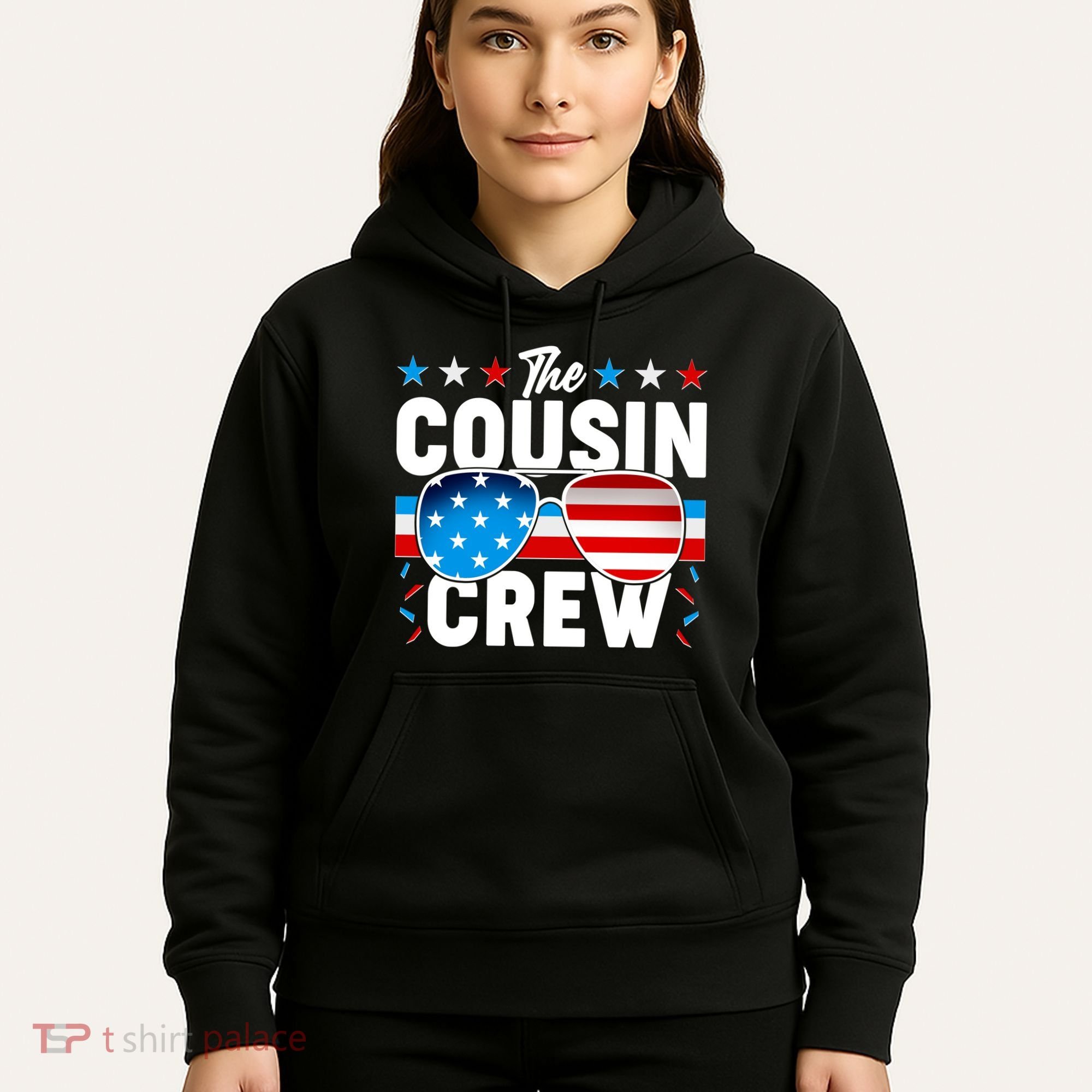 The Cousin Crew USA American Flag Hoodie
