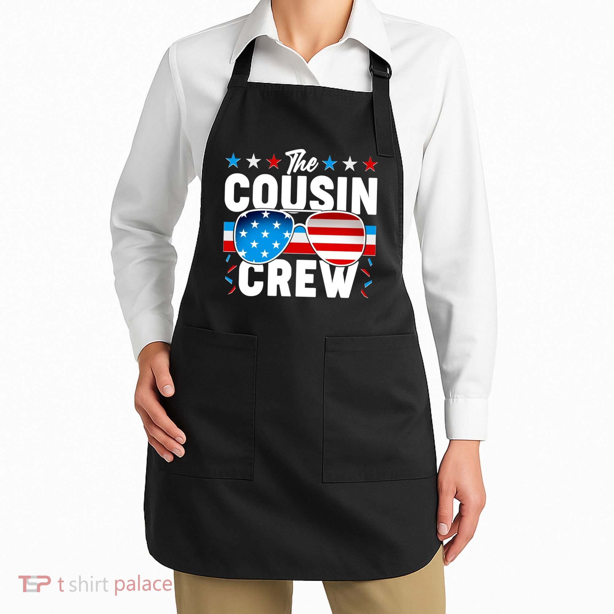 The Cousin Crew USA American Flag Apron