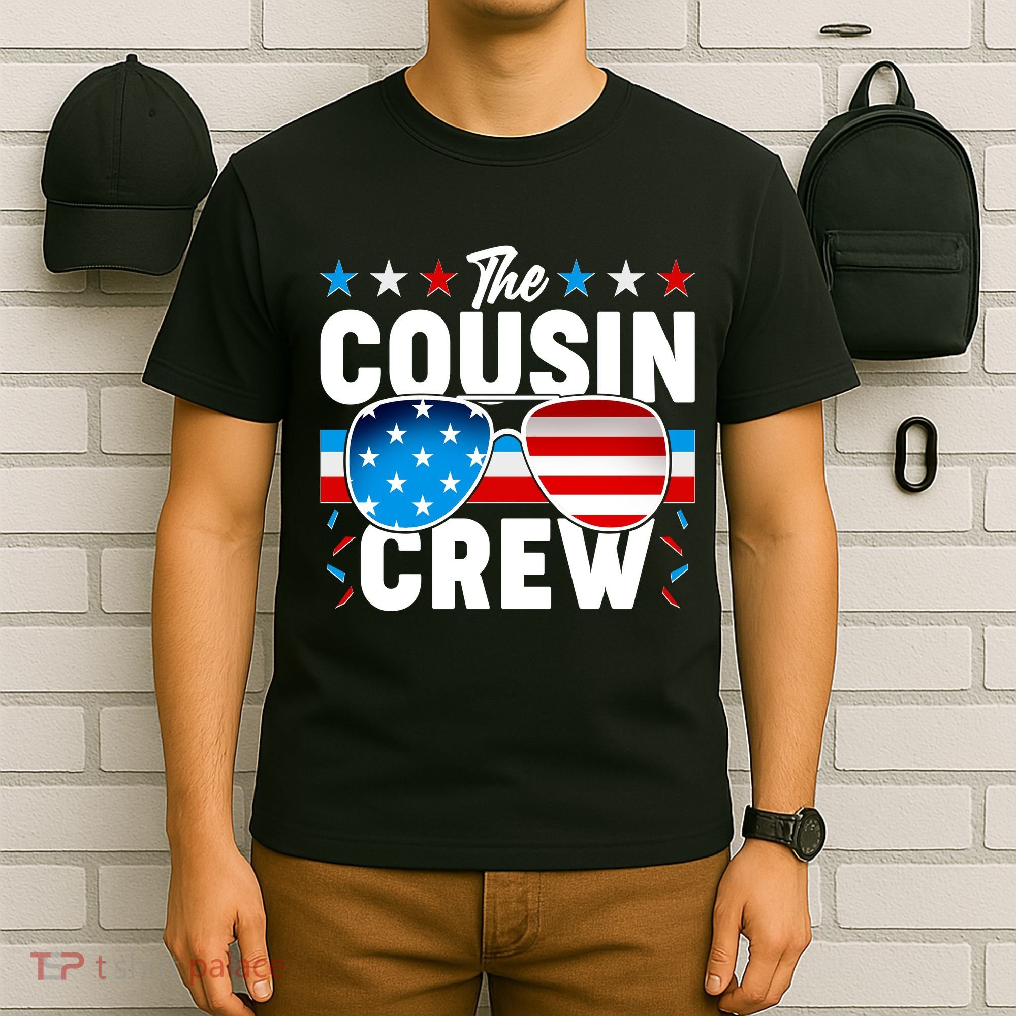 The Cousin Crew USA American Flag T-Shirt