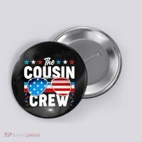 The Cousin Crew USA American Flag Button thumb 0