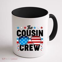 The Cousin Crew USA American Flag Coffee Mug thumb 1
