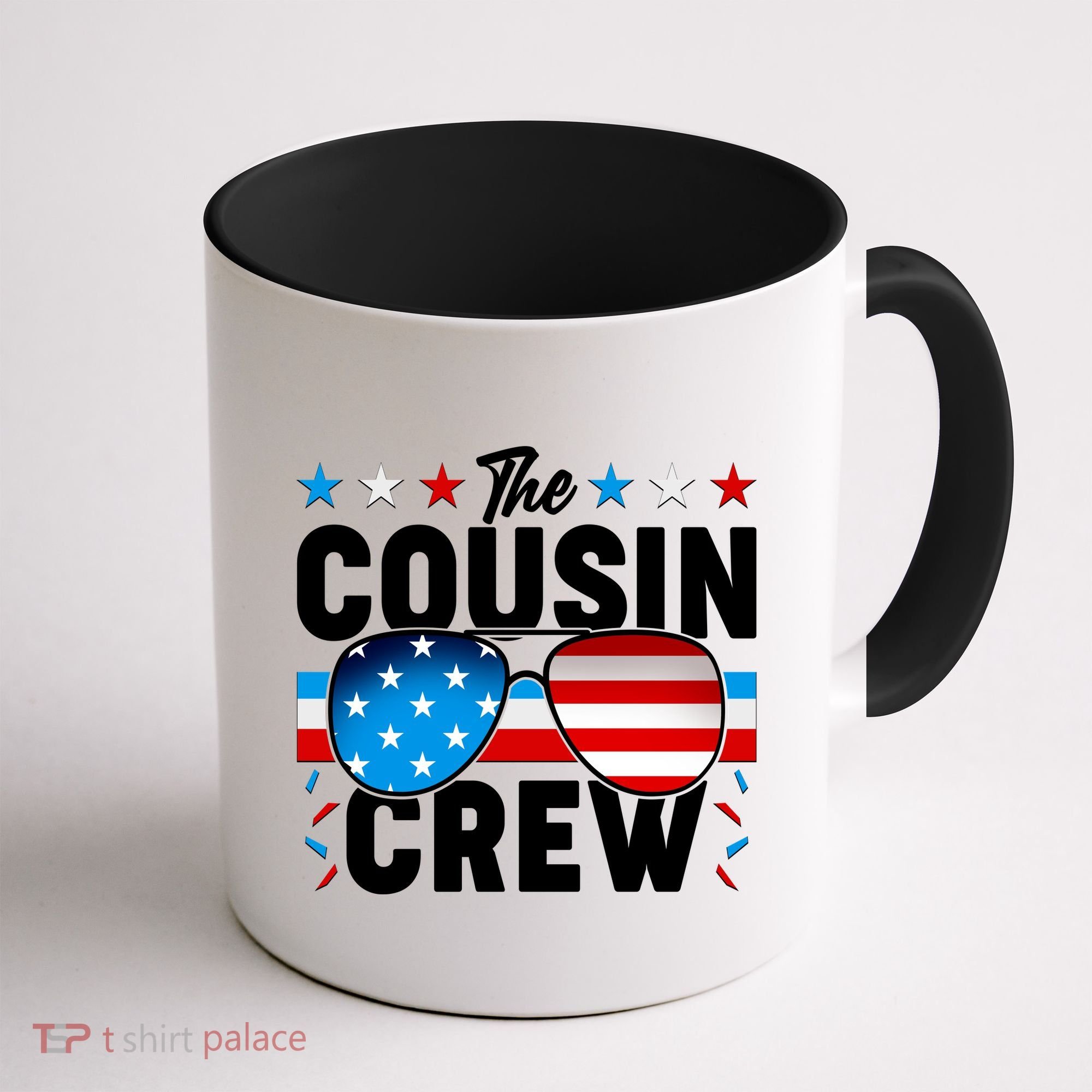 The Cousin Crew USA American Flag Coffee Mug