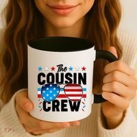 The Cousin Crew USA American Flag Coffee Mug thumb 3