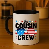 The Cousin Crew USA American Flag Coffee Mug thumb 4
