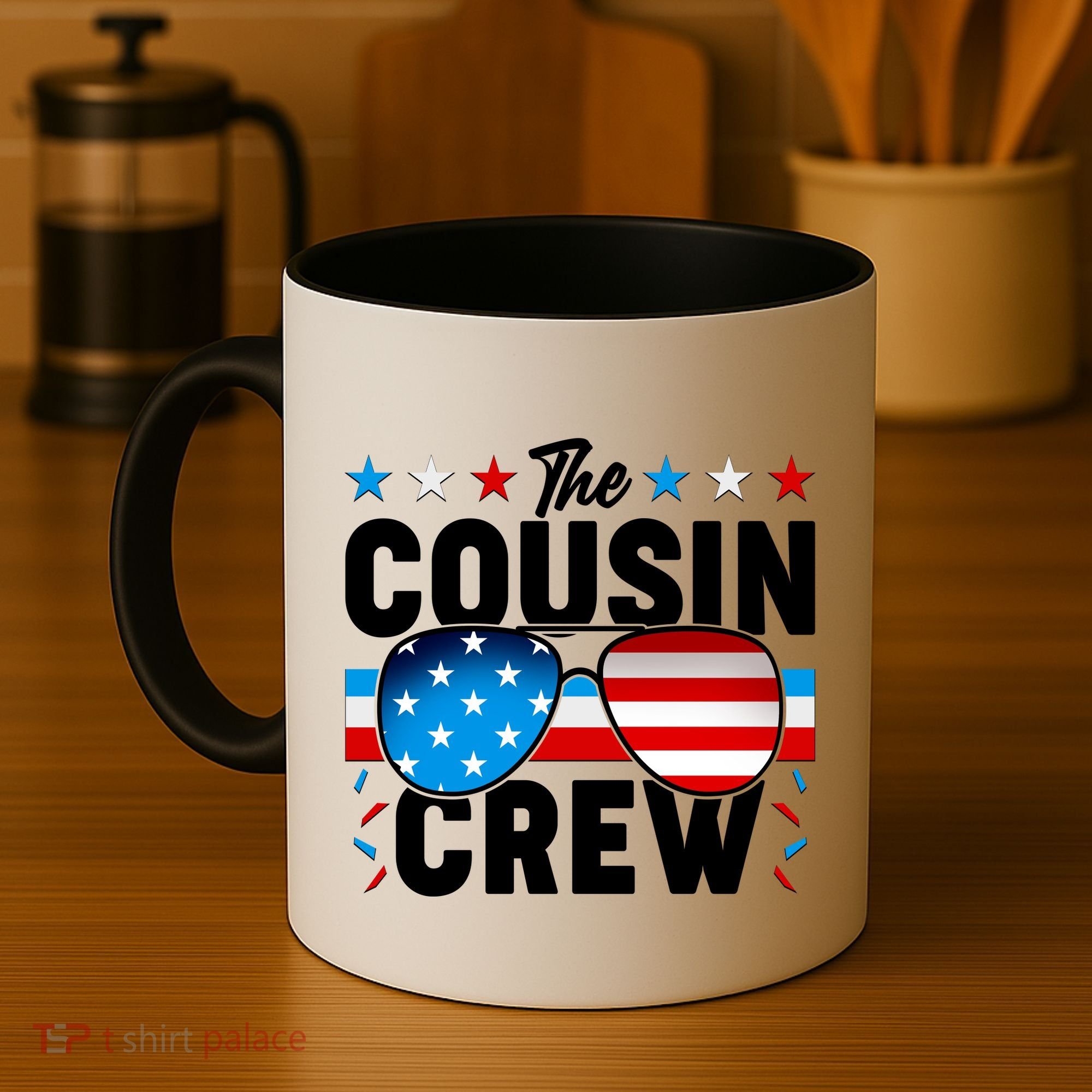 The Cousin Crew USA American Flag Coffee Mug