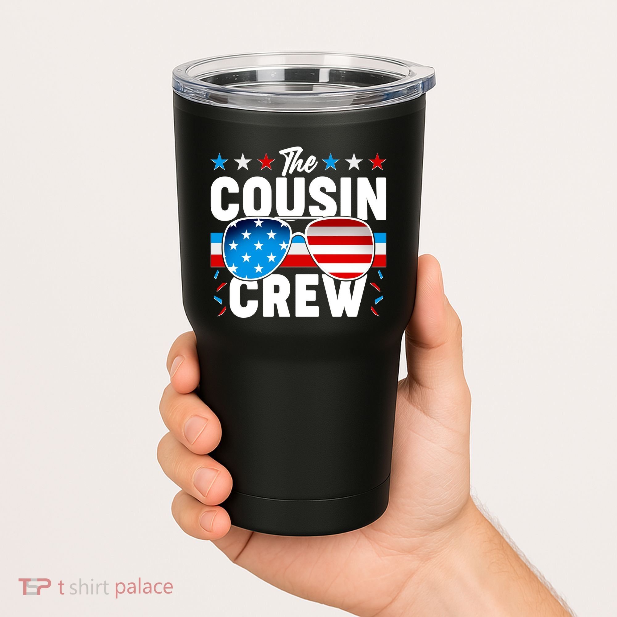 The Cousin Crew USA American Flag Tumbler