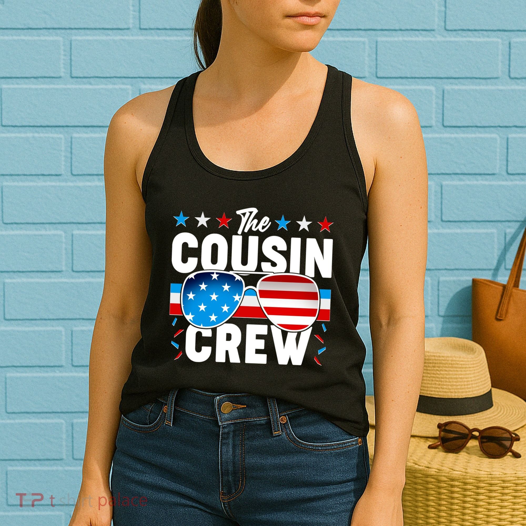 The Cousin Crew USA American Flag Women's Tank Top