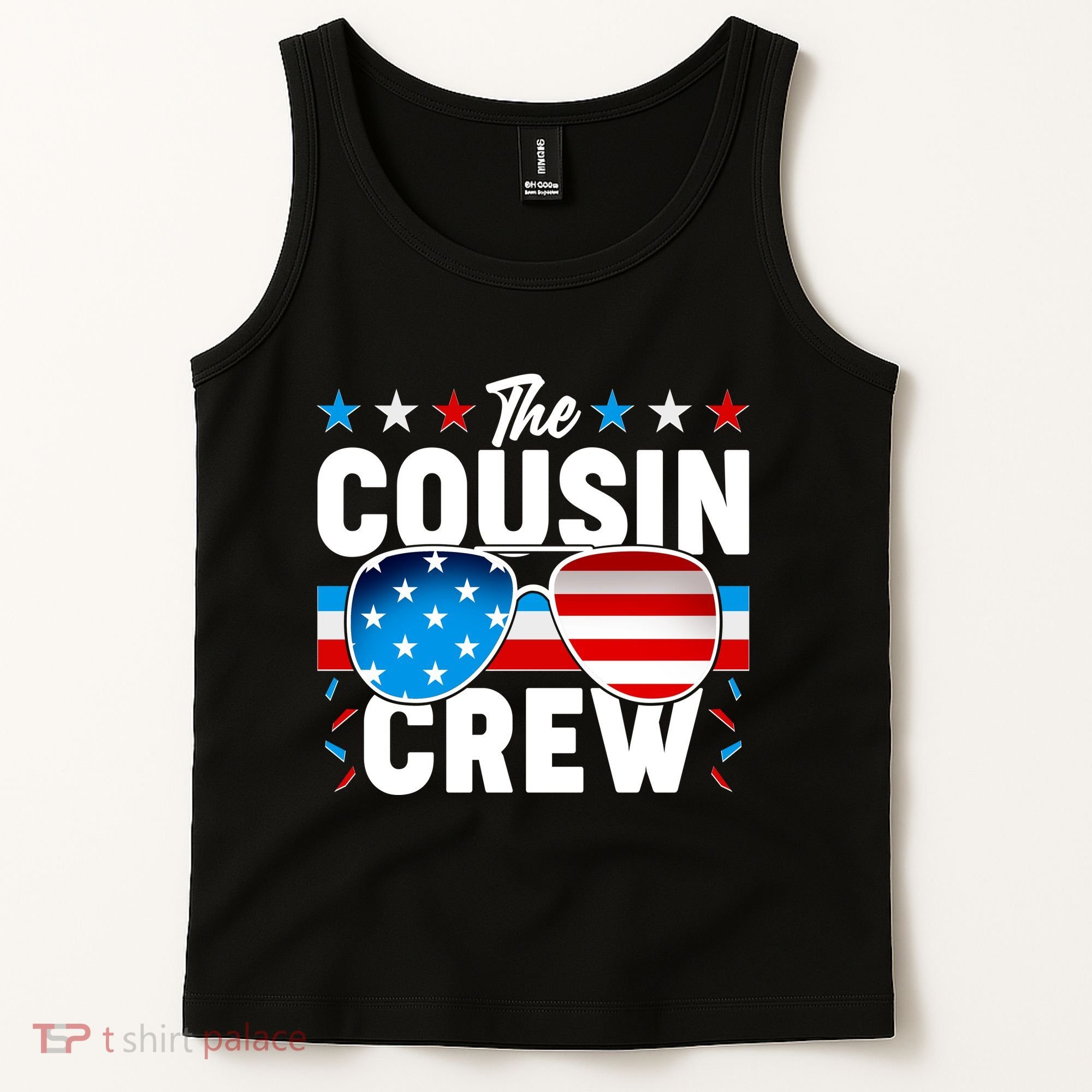 The Cousin Crew USA American Flag Tank Top