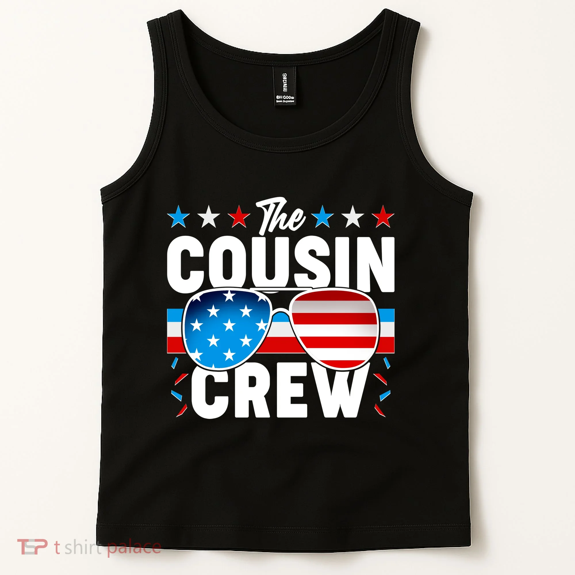 The Cousin Crew USA American Flag Tank Top