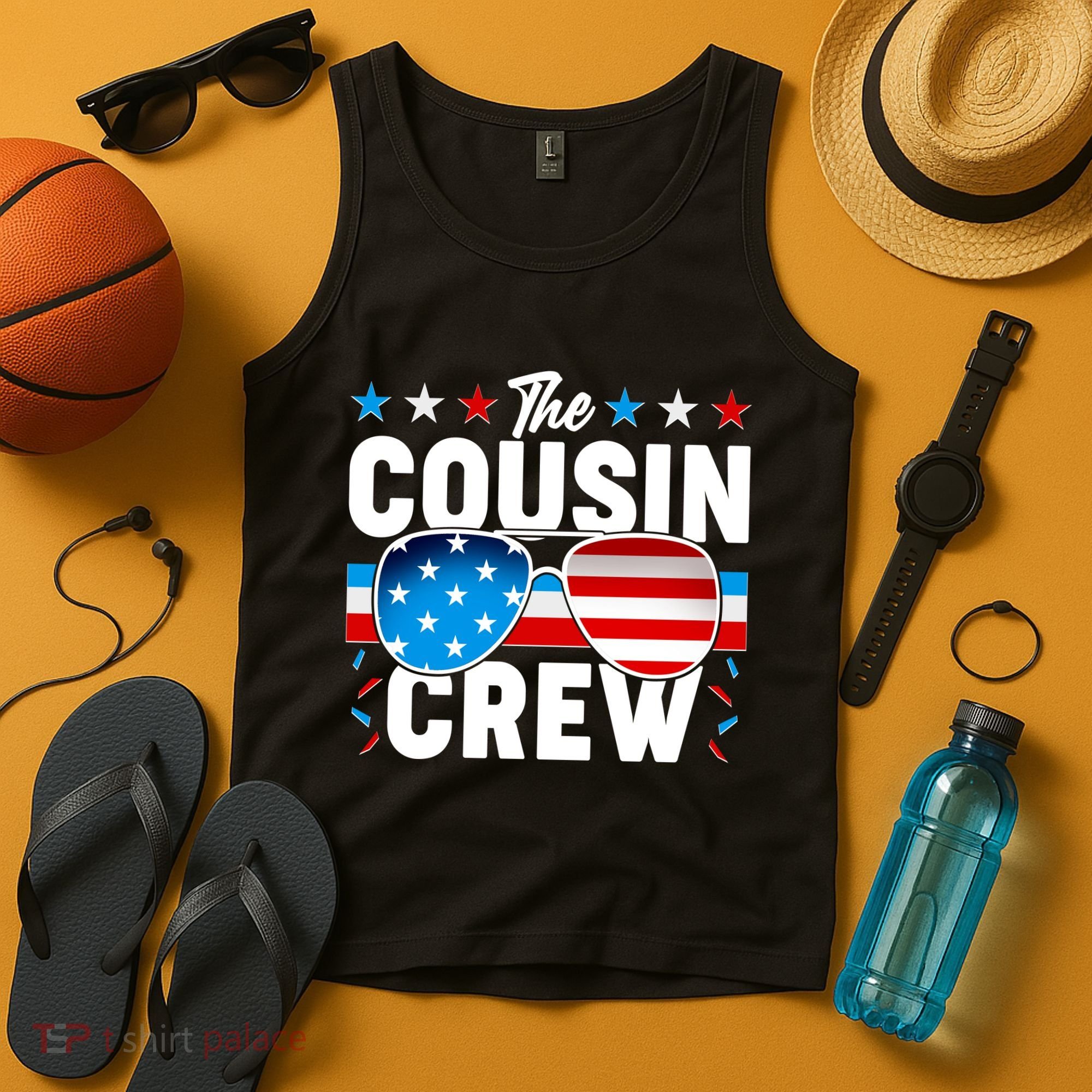 The Cousin Crew USA American Flag Tank Top