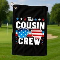 The Cousin Crew USA American Flag Golf Towel thumb 1