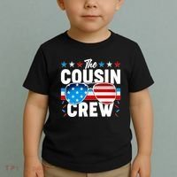 The Cousin Crew USA American Flag Toddler T-Shirt thumb 2