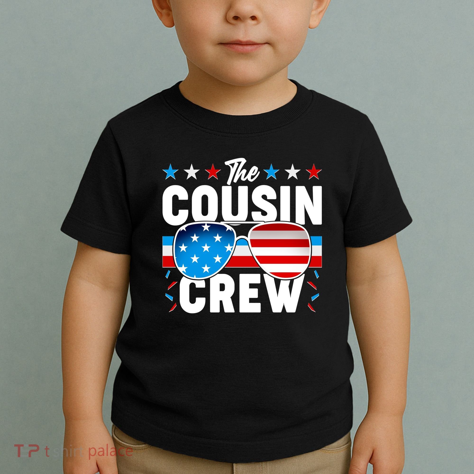 The Cousin Crew USA American Flag Toddler T-Shirt