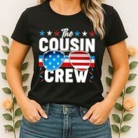 The Cousin Crew USA American Flag Women's T-Shirt thumb 2
