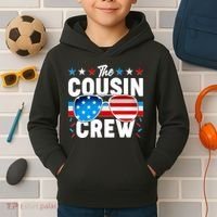 The Cousin Crew USA American Flag Kids Hoodie thumb 2