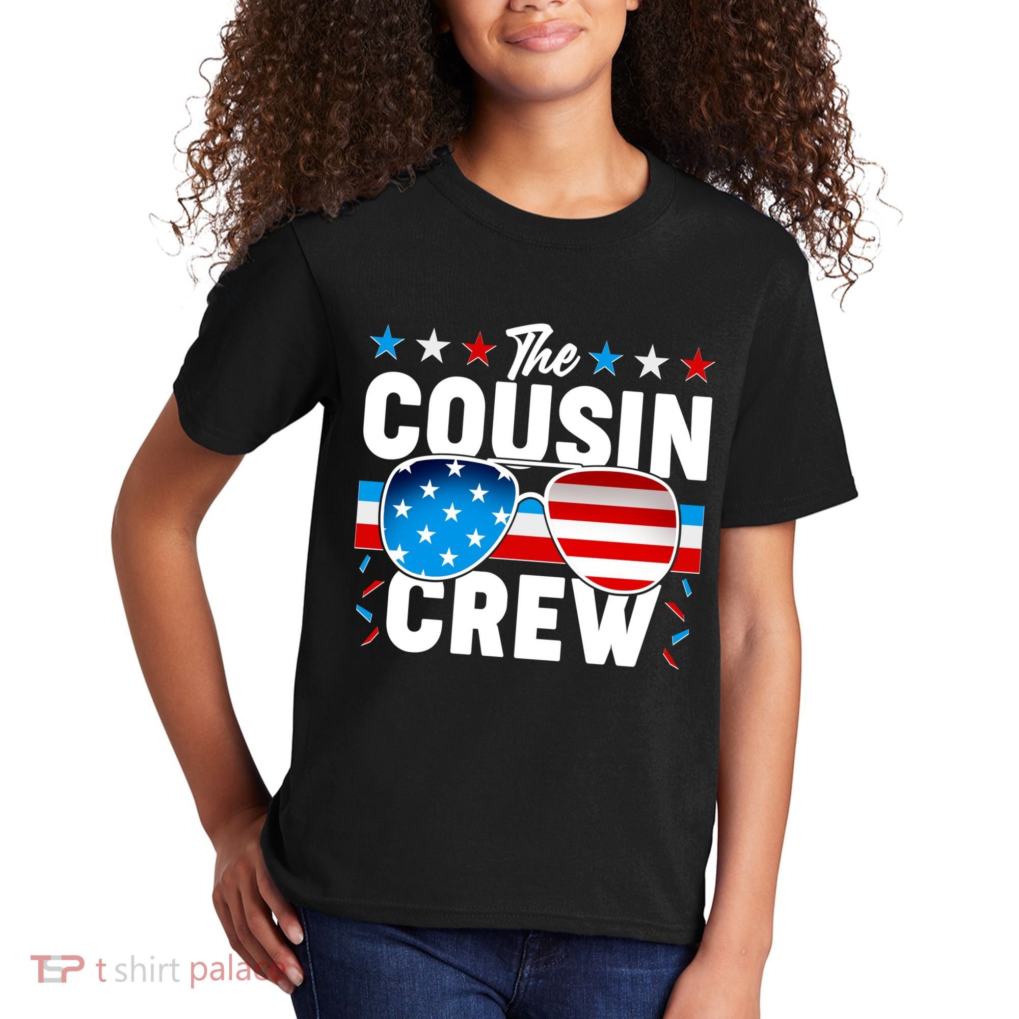 The Cousin Crew USA American Flag Kids T-Shirt