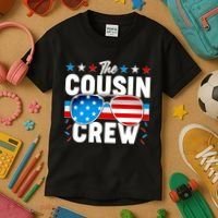 The Cousin Crew USA American Flag Kids T-Shirt thumb 3