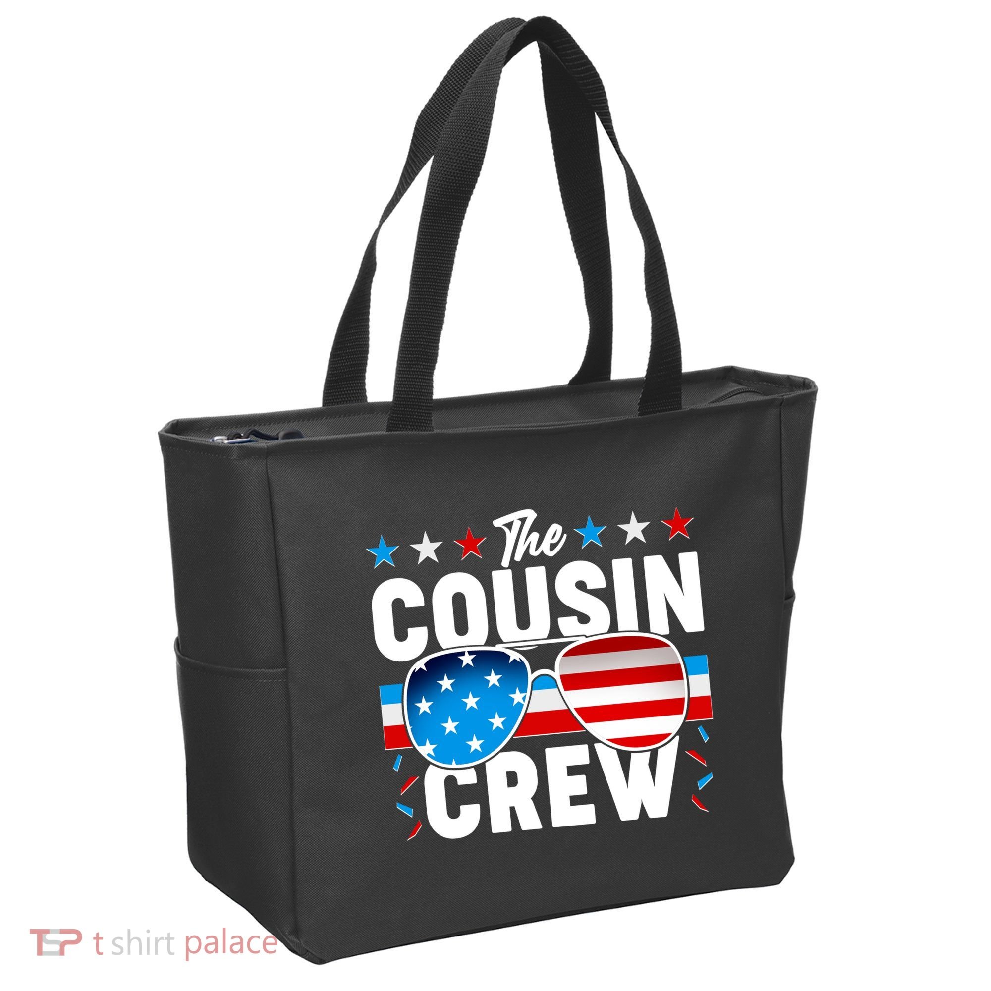 The Cousin Crew USA American Flag Tote Bag
