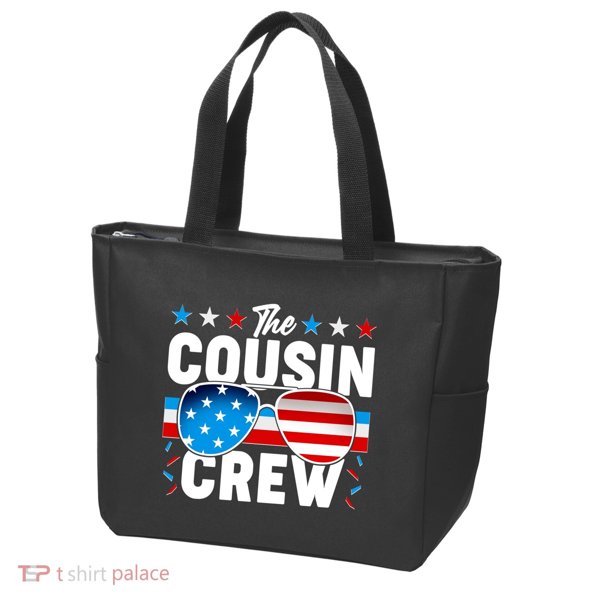 The Cousin Crew USA American Flag Tote Bag