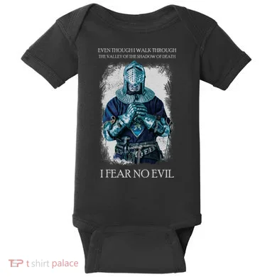 The Crusader Fear No Evil Baby Bodysuit