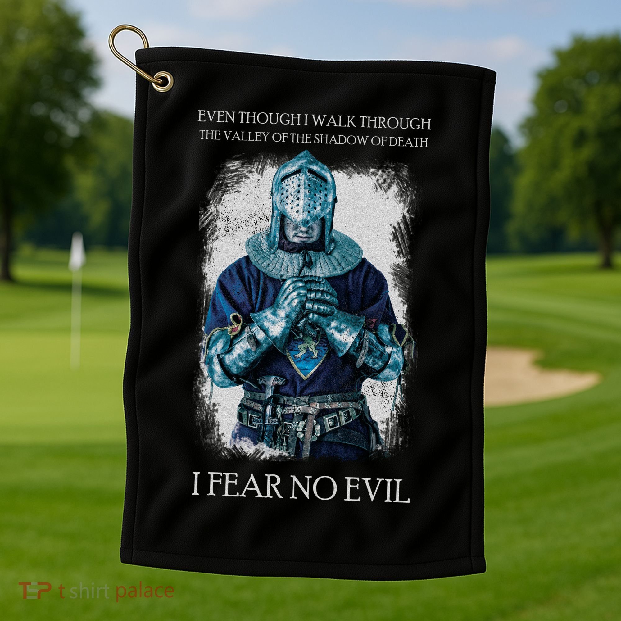 The Crusader Fear No Evil Golf Towel