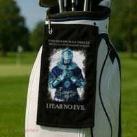 The Crusader Fear No Evil Golf Towel thumb 2