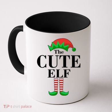 The Cute Elf Family Matching Christmas Coffee Mug