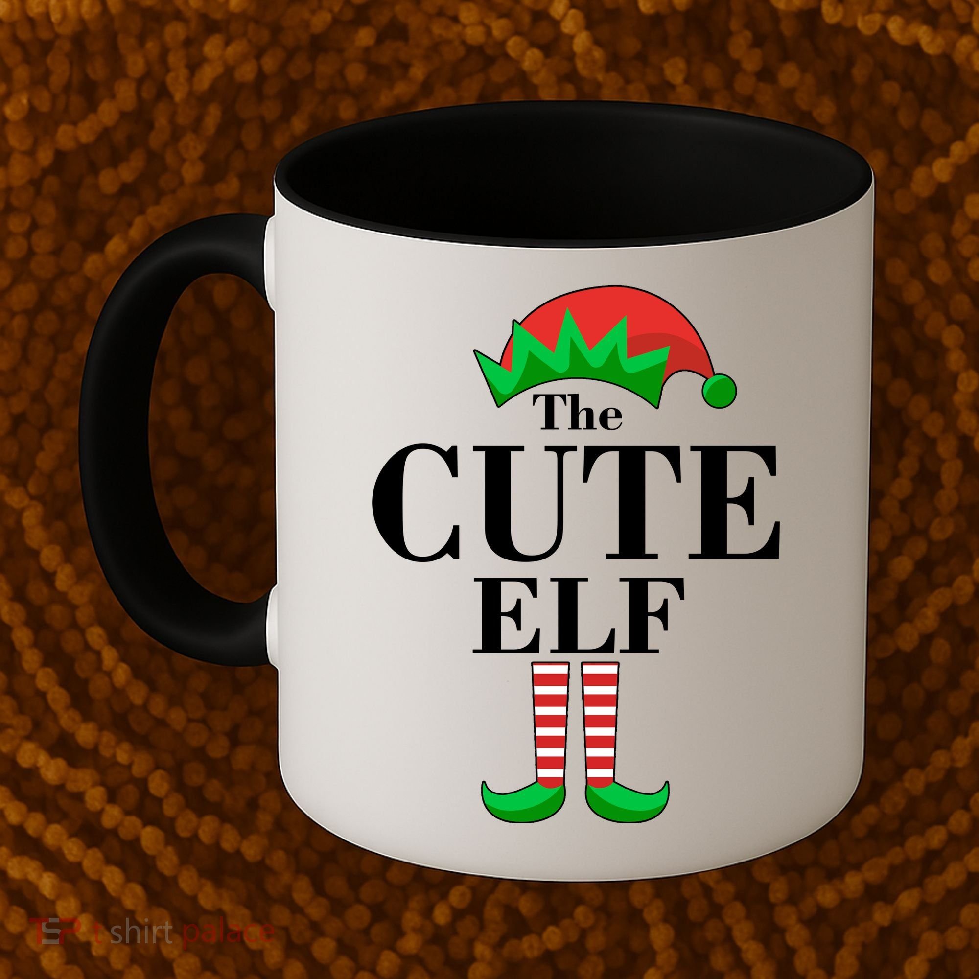 The Cute Elf Family Matching Christmas Coffee Mug