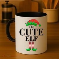 The Cute Elf Family Matching Christmas Coffee Mug thumb 4