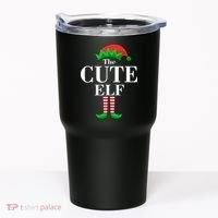 The Cute Elf Family Matching Christmas Tumbler thumb 0